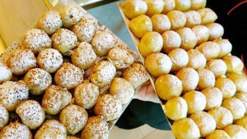 Buñuelos en una de las pastelerías Mallorca