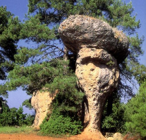 La "Ciudad Encantada" de Cuenca, formaciones rocosas que adoptan extrañas formas por capricho de la naturaleza