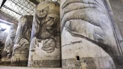 Murales realizados por Guido van Helten en la Bodega Solar de Samaniego de Laguardia