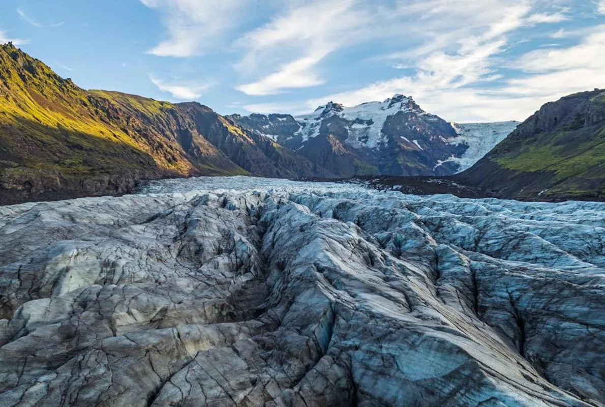 Una imagen del glaciar Vatnajokull, el mayor de Islandia