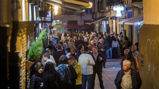 Calle Laurel de Logroño, famosa por sus bares. declarada «ruta de interés turístico de La Rioja»