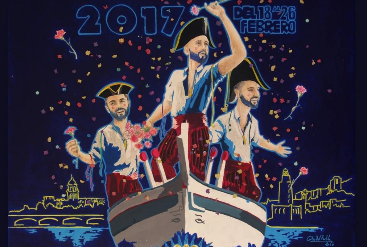 Cartel oficial del Carnaval de Málaga 2017