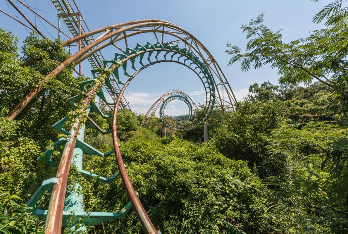 Una de las montañas rusas de Nara Dreamland