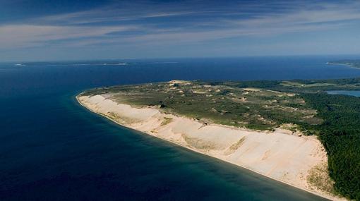 Dunas que rodean el lago Michigan