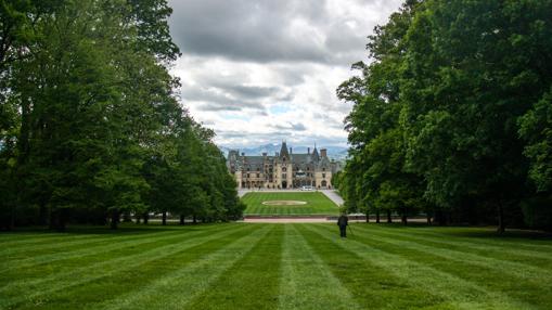 Jardines de Biltmore, con la mansión al fondo