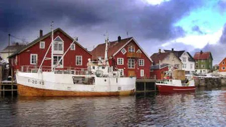 Pueblo pesquero de Lofoten, Noruega