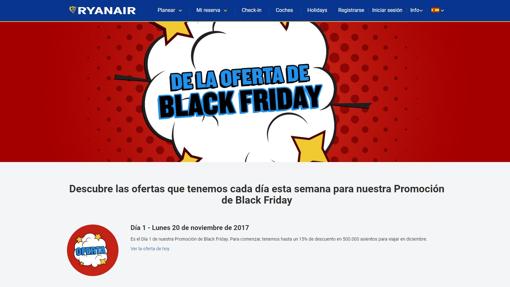 Dónde comprar las gangas del Black Friday para viajar a precios «low cost»