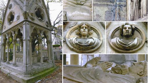 Cementerio de Père Lachaise, tumba de Abelardo y Eloísa