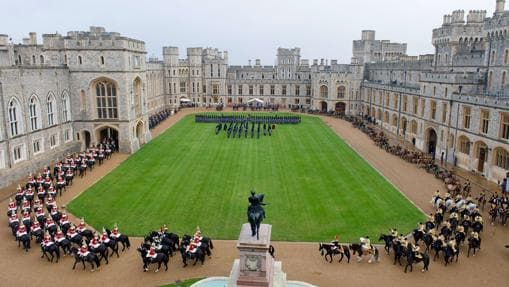 Castillo de Windsor durante una visita oficial