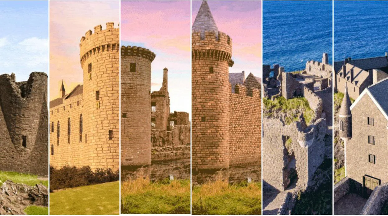 Seis castillos en ruinas reconstruidos digitalmente