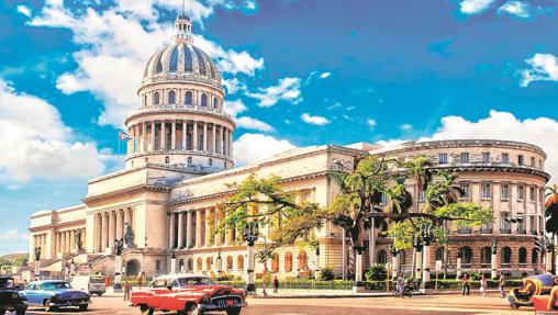 Imagen del Capitolio en el centro de La Habana