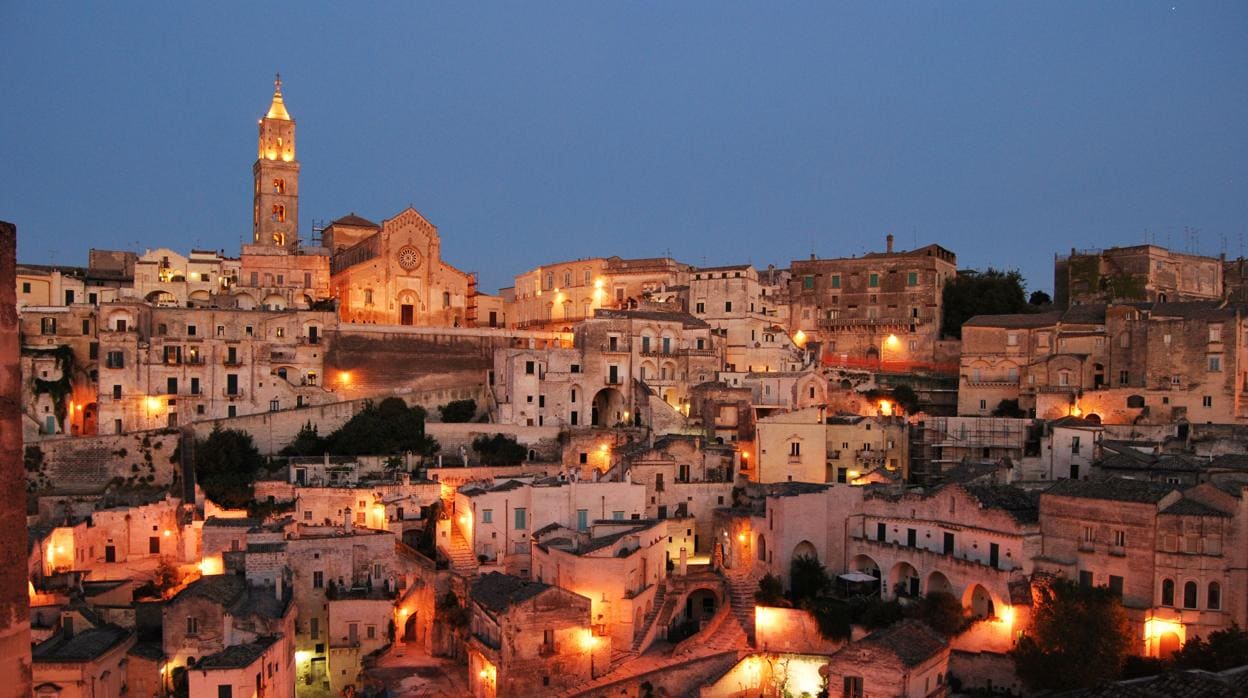 Vista de Matera, en Italia, Capital Europea de la Cultura en 2019