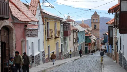 Una calle de Potosí