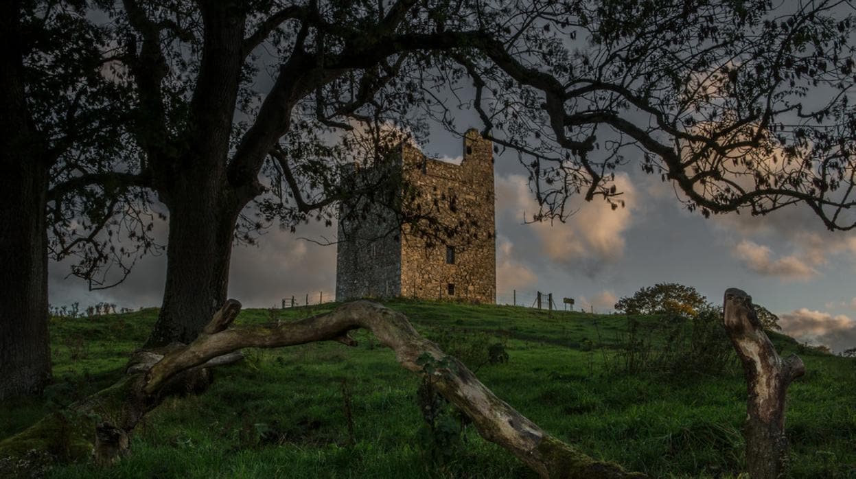 Audley's Castle, castillo del siglo XV cerca de Strangford, Condado de Down