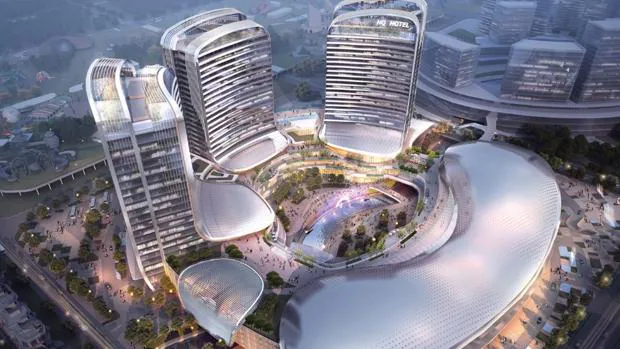 Así será el primer parque temático vertical que abrirá este verano en China