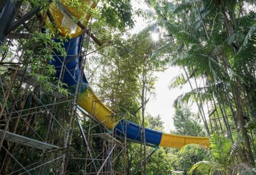 El tobogán se abre paso en la selva