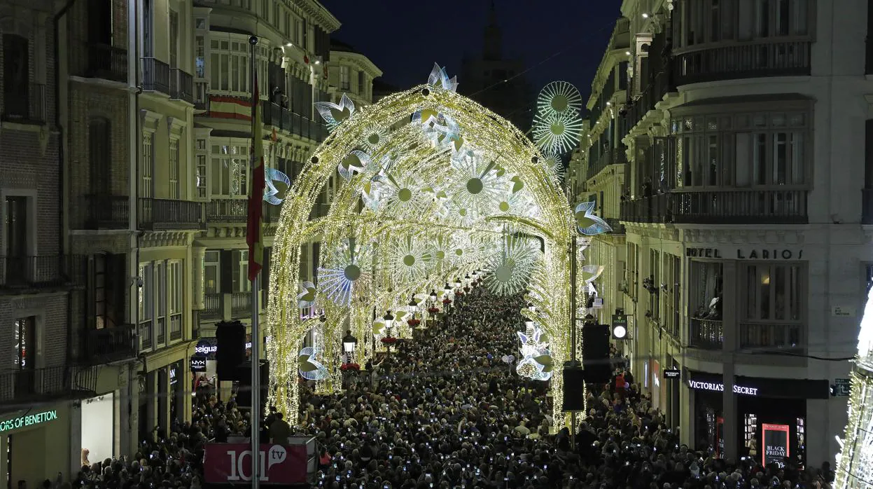 Iluminación navideña en Málaga