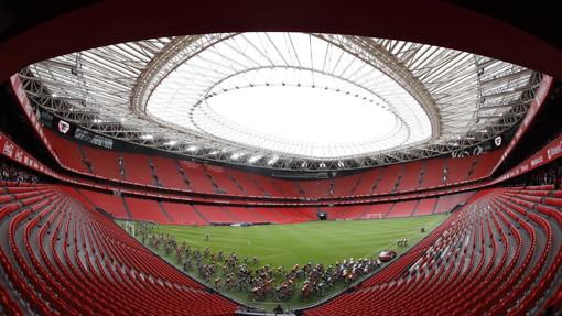 Una etapa de la Vuelta Ciclista a España 2019 en el Nuevo San Mamés, en Bilbao