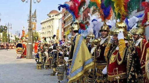 Procesión de la Mayordomía de Nuestra Señora de los Dolores, primera de la Semana Santa de Orihuela (procesion de las mantillas)