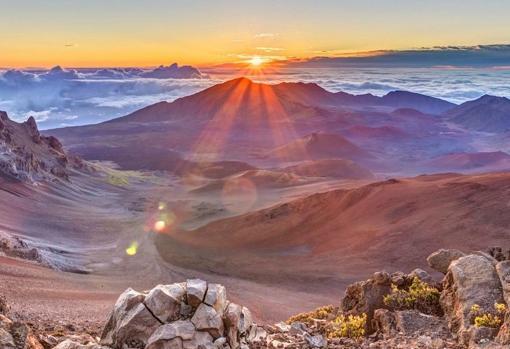 Amanecer en Haleakala National Park, isla de Maui (Hawái)