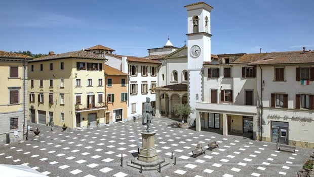 Por qué esta plaza de la Toscana es un símbolo del nuevo distanciamiento social