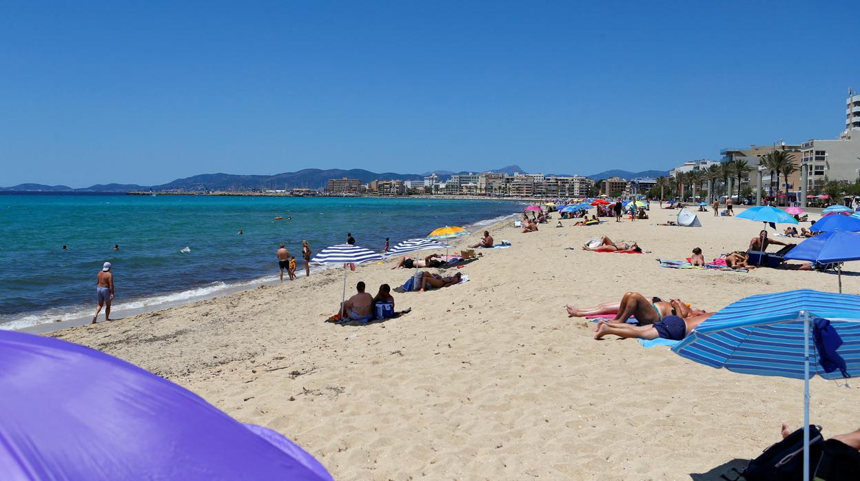 Playa de Palma, en Mallorca, el 21 de junio