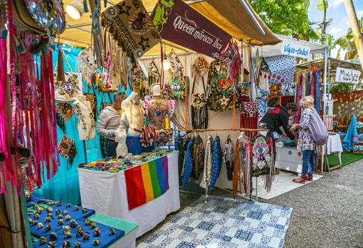 Mercadillo de Las Dalias, en Ibiza