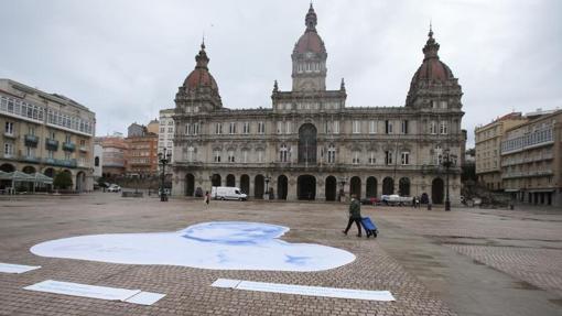 Homenaje a Emilia Pardo Bazán en la plaza de María Pita, La Coruña