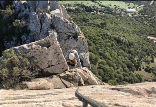 Escalada por la Cresta