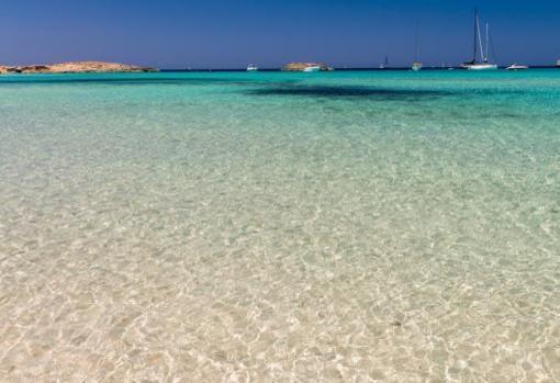 Playa de Ses Illetes, entre Formentera e Ibiza