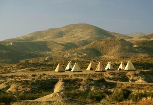 Campamento indio en el desierto de Tabernas