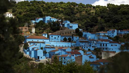 Júzcar, fotografiado en 2011, cuando cambió su destino turístico