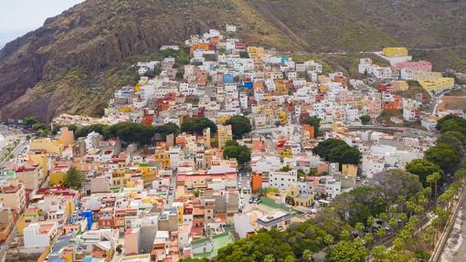 Colorida vista de San Andrés