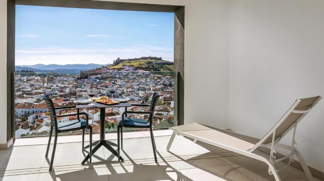 Panorámica de Aracena desde el Hotel Barceló