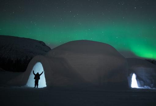 Uno de los iglús de Tromsø Ice Domes