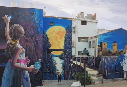 Mural de Lalone en Álora, Málaga