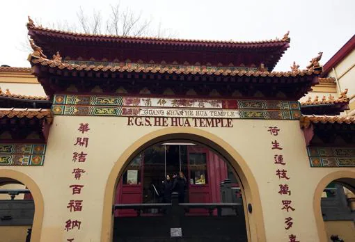 Templo He Hua barrio chino de Ámsterdam