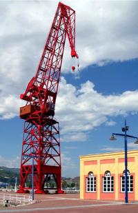 La grúa Carola en Bilbao