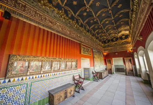 Imagen de una de las salas interiores del Alcázar de Segovia
