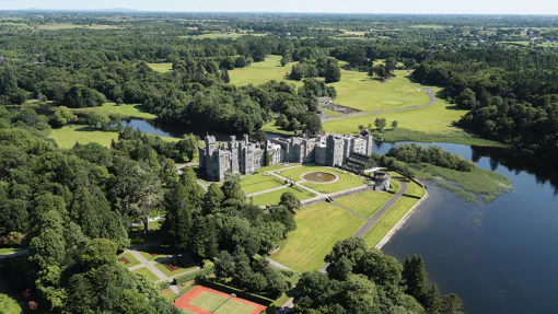 Imagen aérea del castillo hotel de Ashford