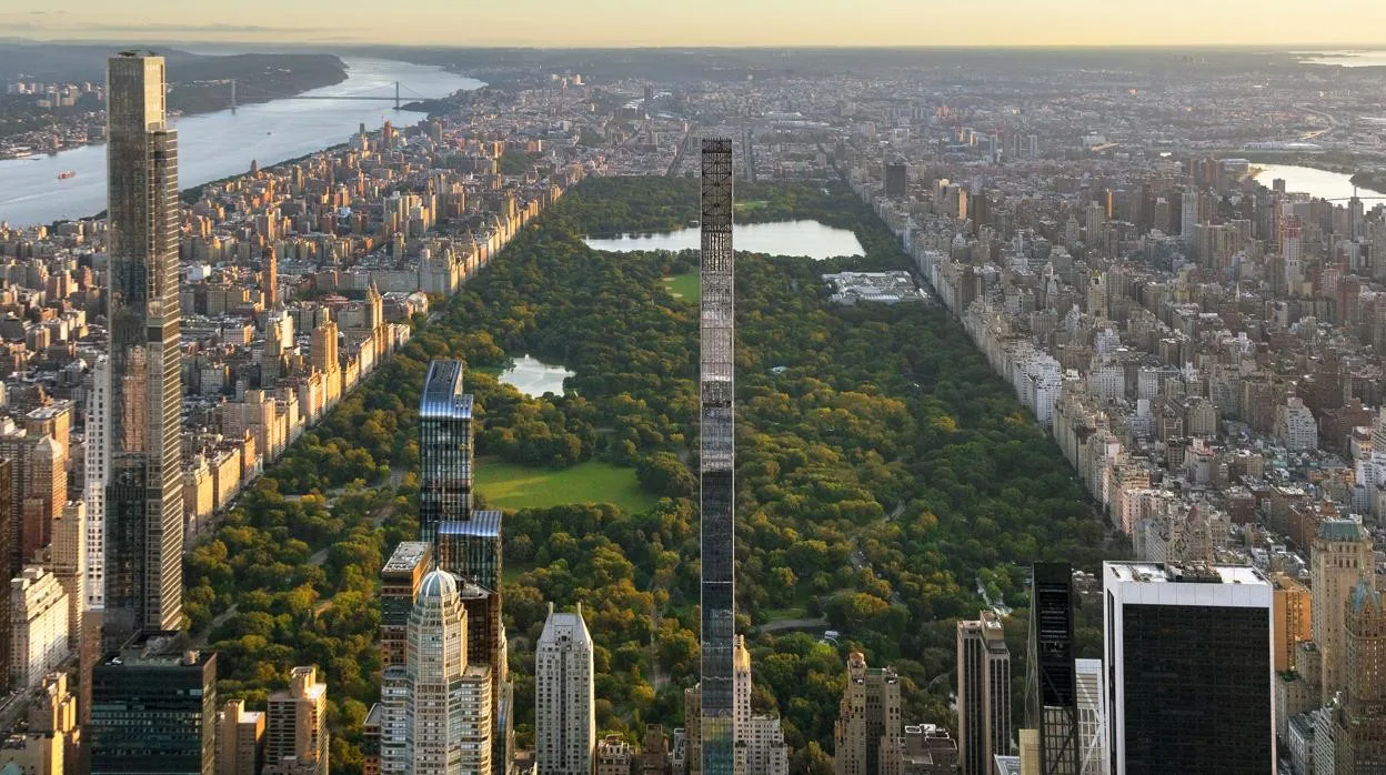 La Steinway Tower se alza sobre Central Park como el edificio más delgado del mundo