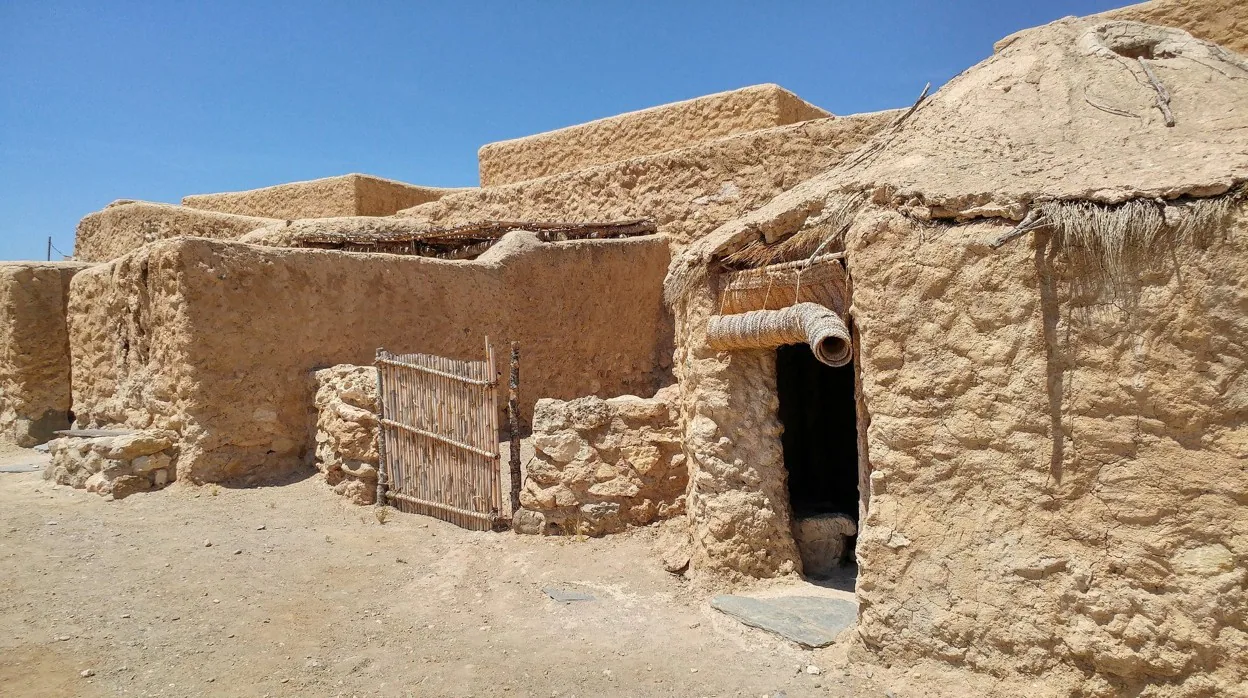 Zona de interpretación en el poblado de Los Millares en Almería.