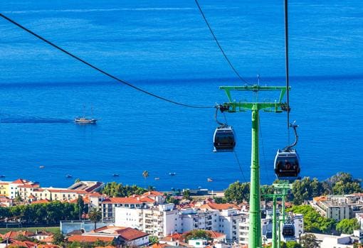 Imagen del teleférico de Funchal, Madeira