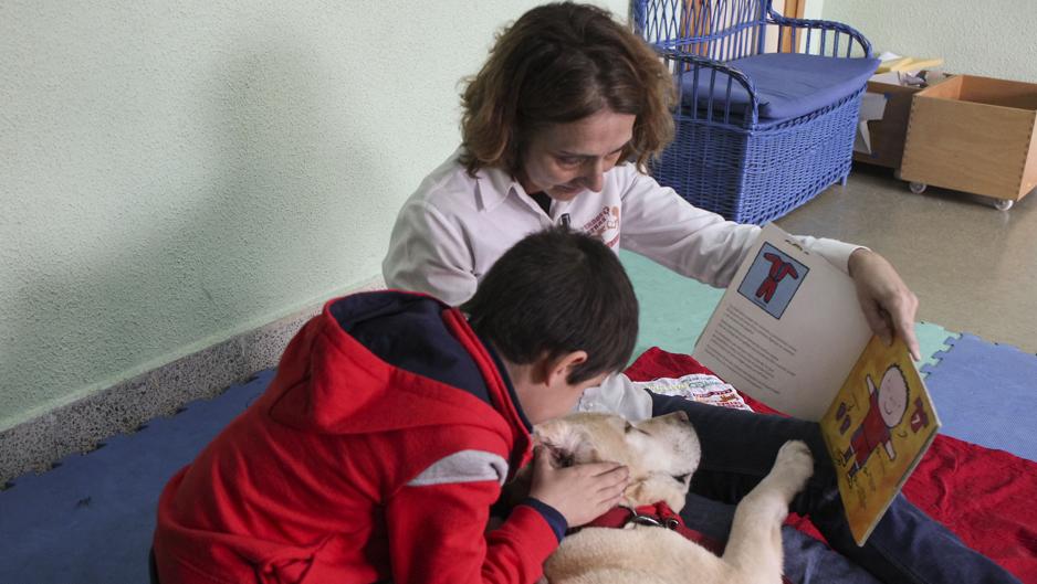 Una terapia innovadora de lectura con perros favorece la mejoría en niños con necesidades especiales