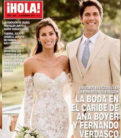 Los detalles de la boda entre Ana Boyer y Fernando Verdasco